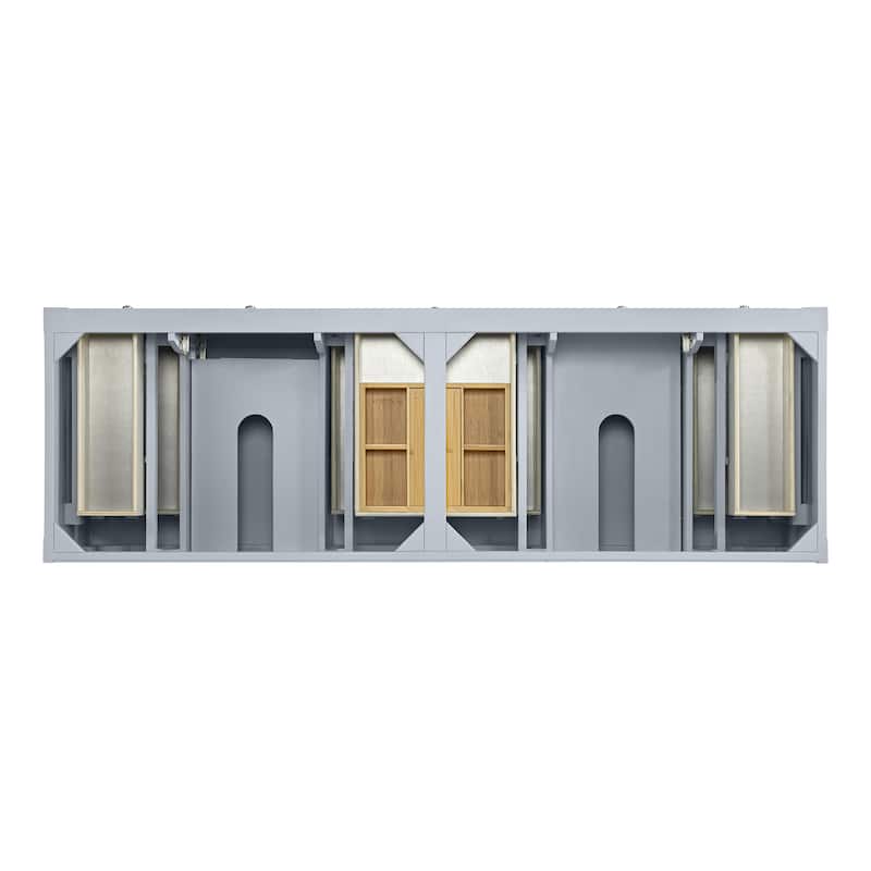 Breckenridge 72" Double Vanity, Serenity Blue - 72D