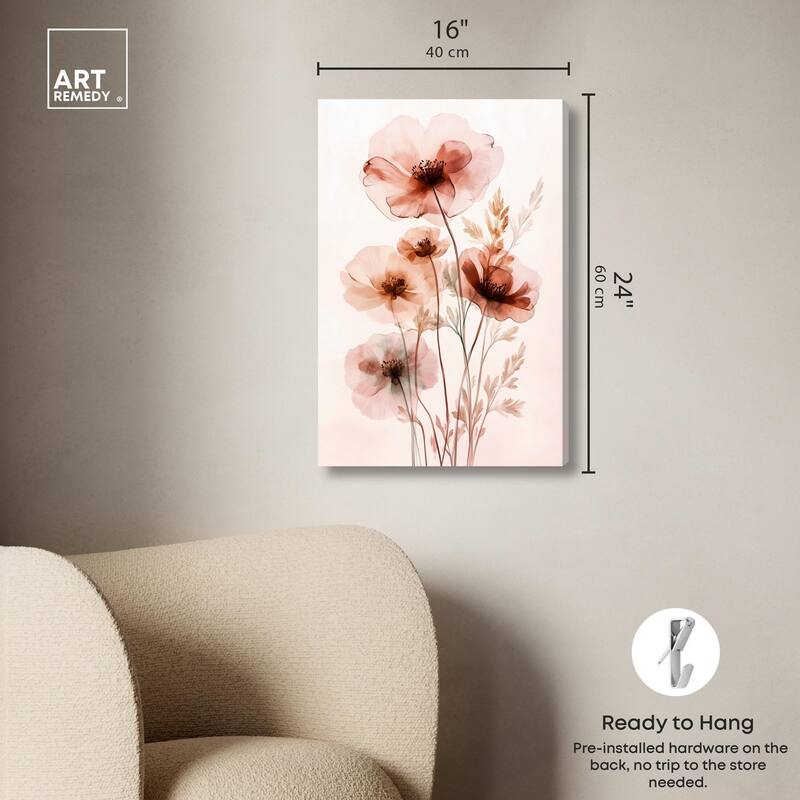 Petal Dye III Canvas by Art Remedy, Gallery Wrapped