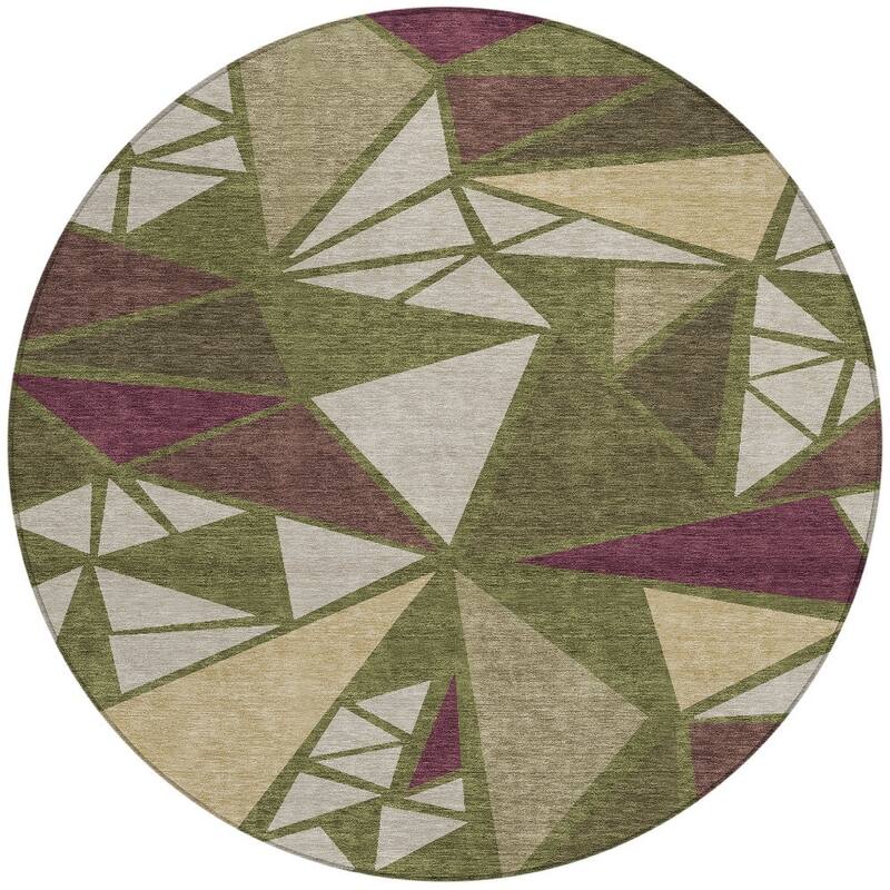 HomeRoots Geometric Transitional Rectangle Outdoor Rug