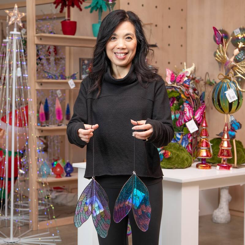 9 in. Hanging Fairy Wings Decor