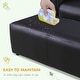 preview thumbnail 7 of 5, Qaba Kids Sofa Set with Footstool for Toddlers and Babies, Black