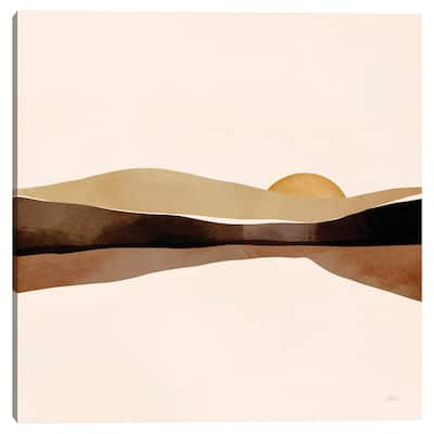 Brown Sunset by Bria Nicole Canvas Art Print