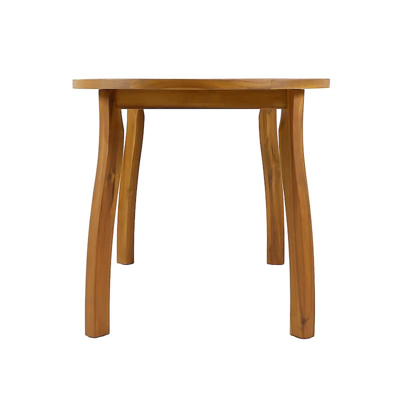 Christopher Knight Home - Cascade 70" Outdoor Acacia Wood Oval Dining Table, for 4-6 Person Seating