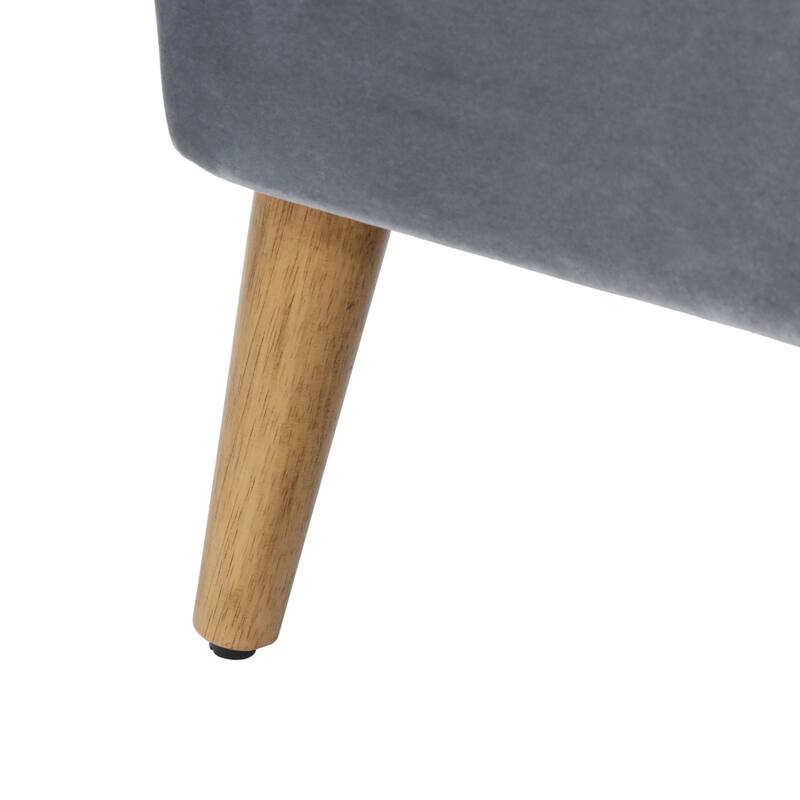 Modern 27.5" Upholstered Club Chair with Rubber Wood Legs for Living Room