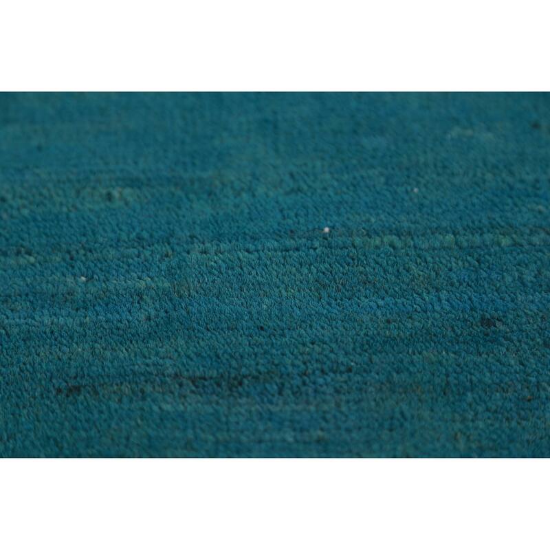 Modern Gabbeh Oriental Rug Hand-Knotted Wool Carpet - 3'3" x 4'9"