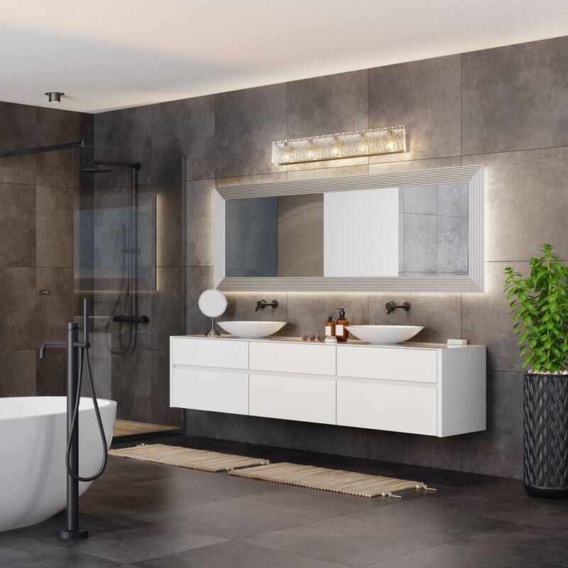 Z-Lite Glacier 5 Light Vanity - Brushed Nickel