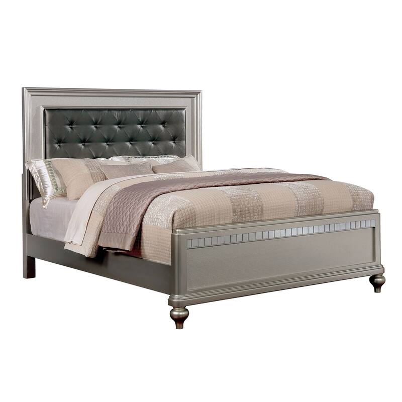 Copper Grove Dzhebel II Glam Button Tufted Panel Bed