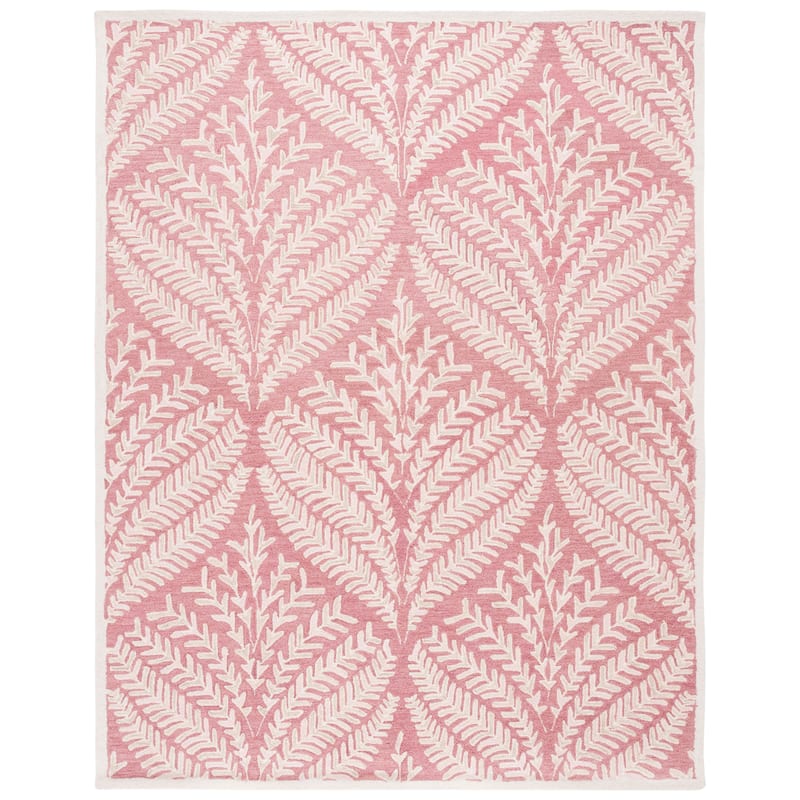 SAFAVIEH Handmade Capri Kert Wool Rug - 8' x 10' - Pink/Ivory