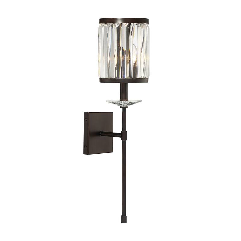 Savoy House Ashbourne 26" Wall Sconce in Polished Chrome