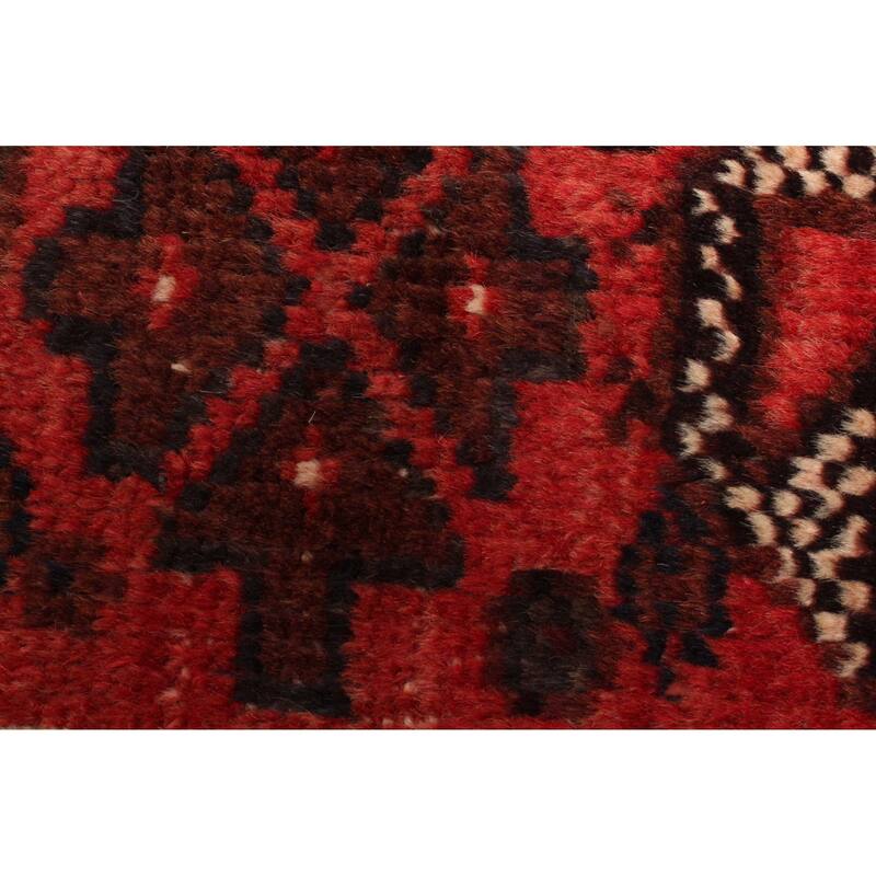ECARPETGALLERY Hand-knotted Andelz Red Wool Rug - 3'9 x 5'10