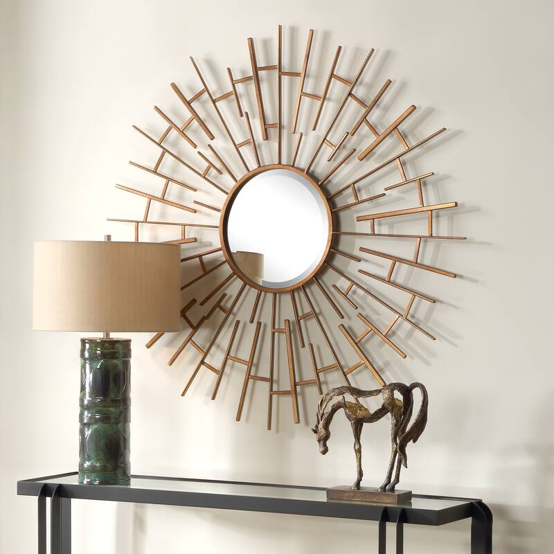Uttermost Tangled Bronze Round Mirror - 46'' H X 46'' W X 1.13'' D