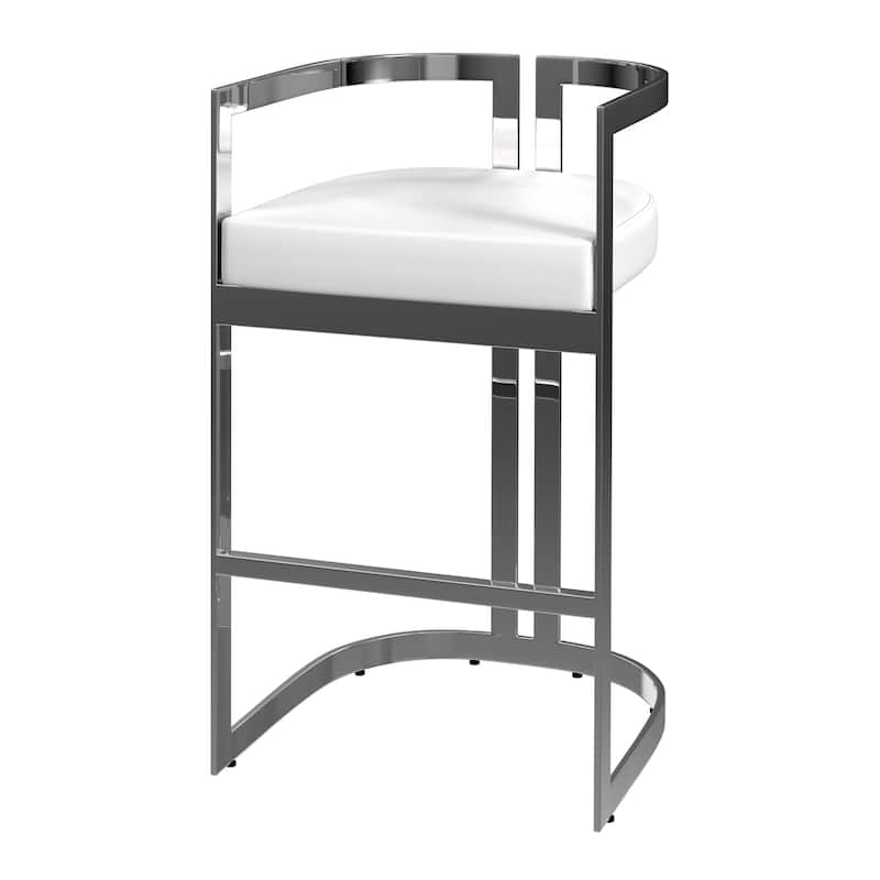 Clarence Faux Leather 35" Barstool