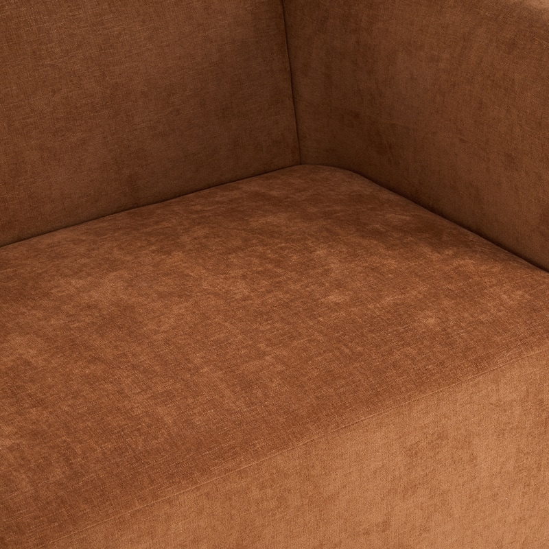 Christopher Knight Home - Modern Upholstered 77.56" 3-Seat Sofa with Geometric Block Arms