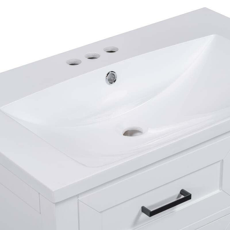 30" Bathroom Vanity with Solid Frame and MDF Board