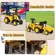 preview thumbnail 6 of 7, Kids Ride on Tractor Licensed Caterpillar with Detachable Trailer No Power - 36.5" x 11.5" x 17.5" (L x W x H)