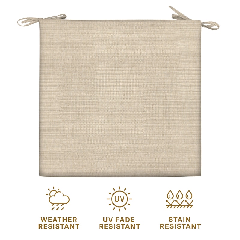 Outdoor Premium Dining Seat Cushion (2-Pack) - 20" wide x 20" deep x 4" thick