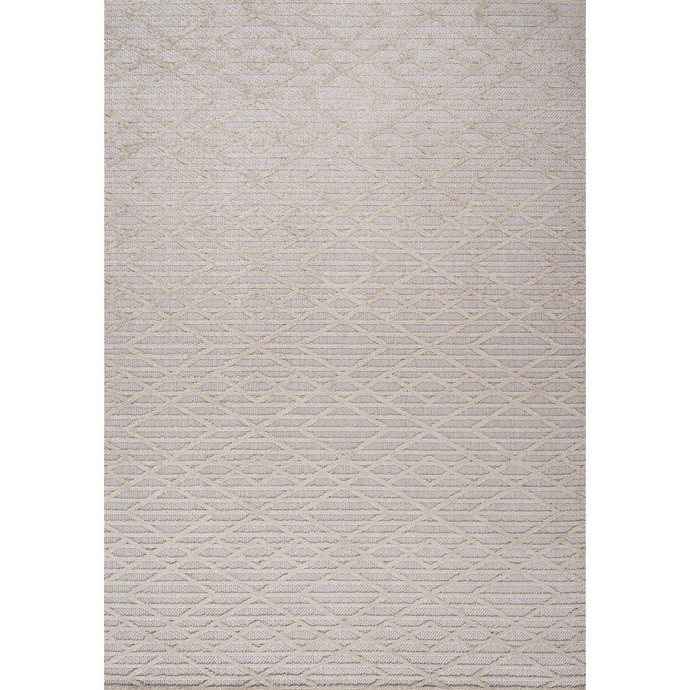 JONATHAN Y Jazz High-Low Pile Moroccan Diamond Modern Indoor/Outdoor Area Rug