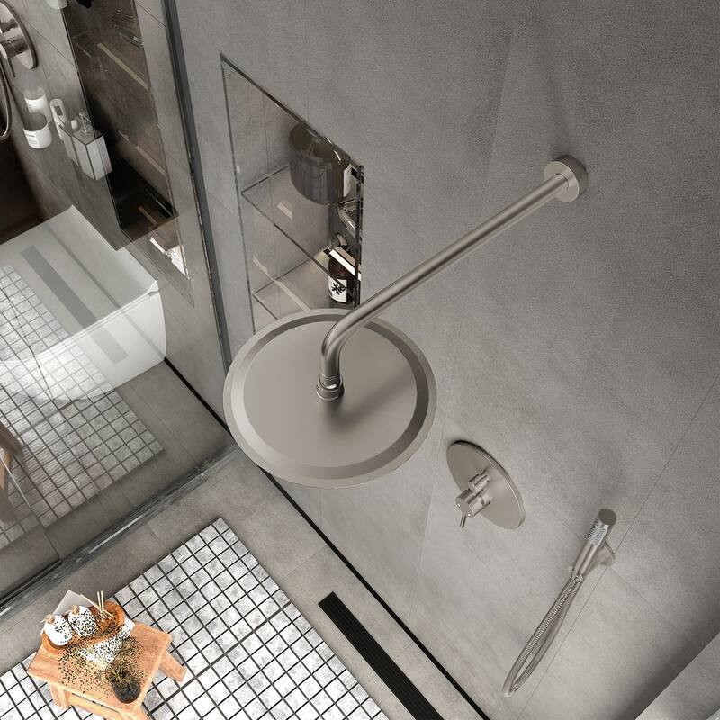10-Inch Wall Mount Round Shower Set