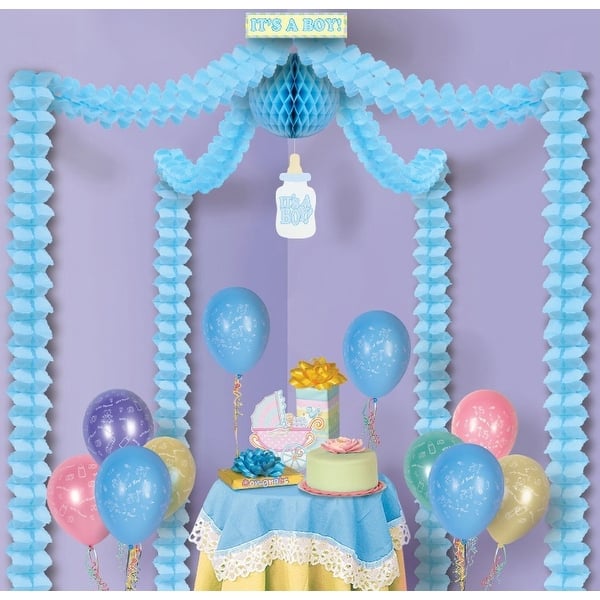Shop Pack Of 6 Blue It S A Boy Baby Shower Canopy Decorating