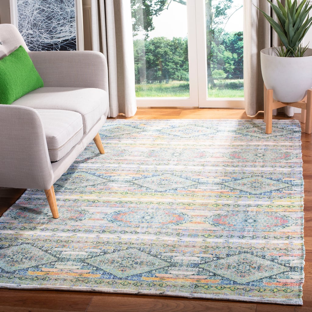 SAFAVIEH Handmade Saffron Estefania Modern Tribal Cotton Rug