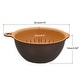 preview thumbnail 9 of 7, Kitchen Strainer Colander Bowl Set, Medium Double Layer Drain Basket - 25.5cm x 22cm x10cm