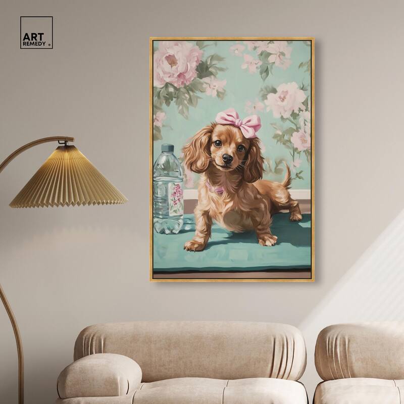 Doxxie Dainty Yoga Canvas by Art Remedy