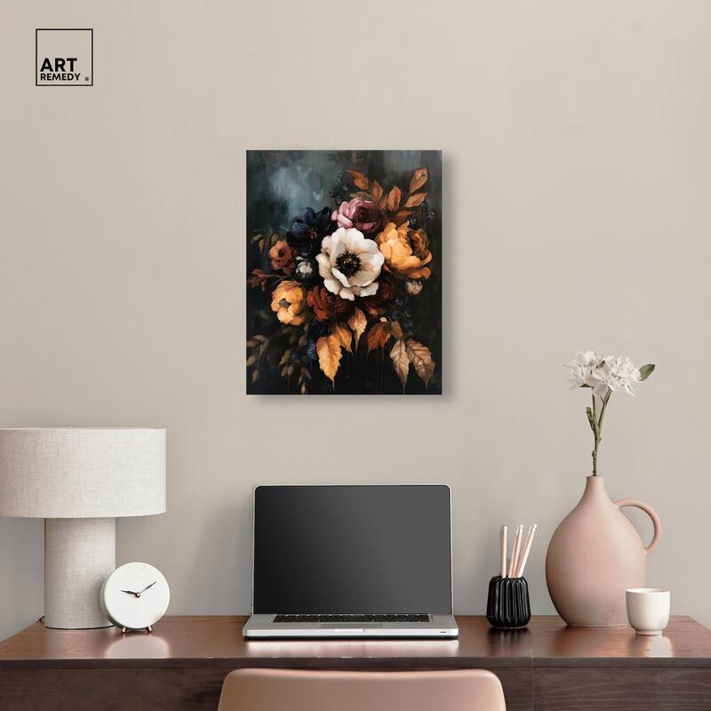 Dark Roses Beauty II Canvas by Art Remedy, Gallery Wrapped