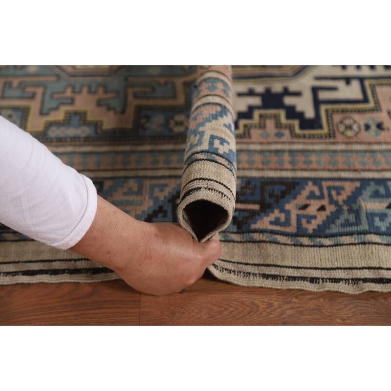 Pre-1900 Antique Shirvan Accent Rug Hand-Knotted Wool Carpet - 3'3"x 5'5"