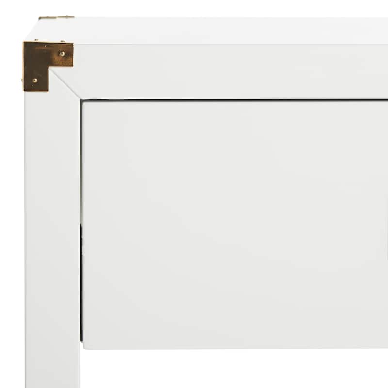 SAFAVIEH Couture Gilberte Lacquer Side Table - 24 In W x 18 In D x 26 In H - 24Wx18Dx26H