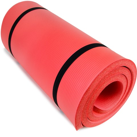 Ultra Thick 1" Yoga Cloud, Red - 72" x 24"