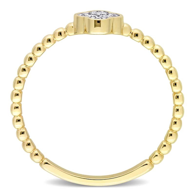 Miadora Diamond Accent Cluster Ring in 14k Yellow Gold