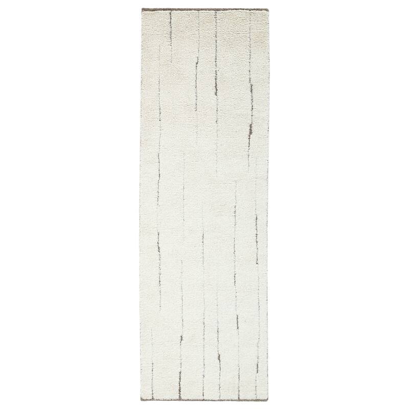 Terra by Obeetee Sun Lines Rug - Straw Stripe - 2'6" x 8'