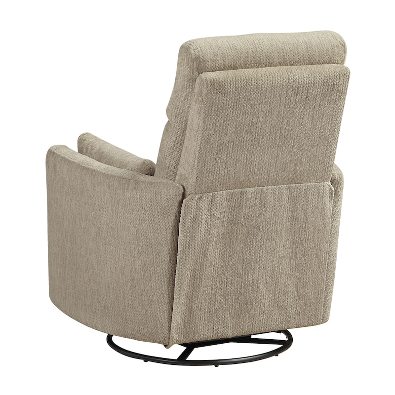 Abbeville 33" Microfiber Manual Swivel Glider Reclining Chair