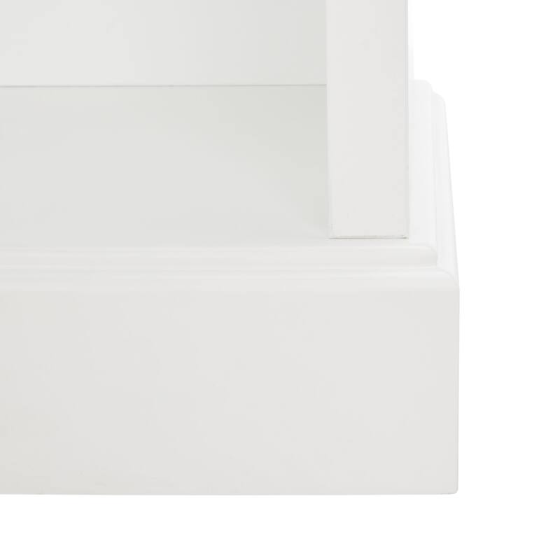 SAFAVIEH Marcelle 4 Shelf 2 Hook Top Storage Hall Tree - 20" W x 16" D x 68" H - 20Wx16Dx68H