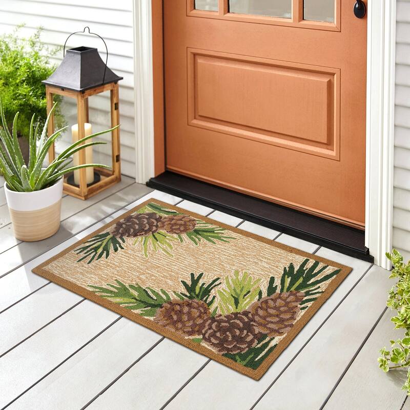 Liora Manne Ravella Forest Border Indoor/Outdoor Rug