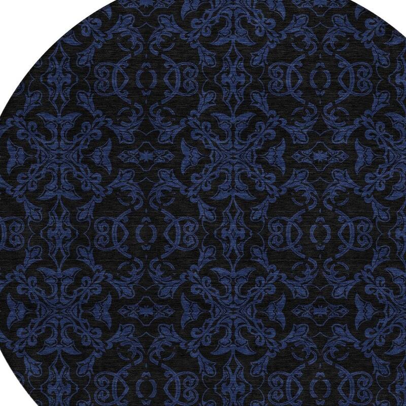 HomeRoots Medallion Transitional Rectangle Outdoor Rug