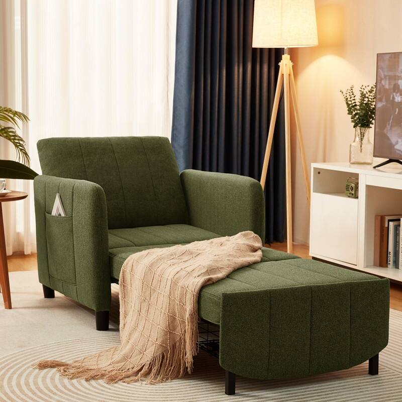 84" 4-in-1 Pull Out Recliner Chair Bed Sleeper Sofa Bed