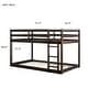 preview thumbnail 10 of 45, Twin Size Low Bunk Bed for Kids, No Box Spring Needed