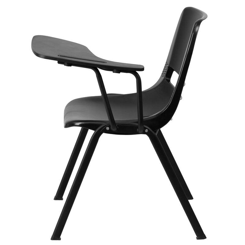 Ergonomic Shell Chair with Right Handed Flip-Up Tablet Arm