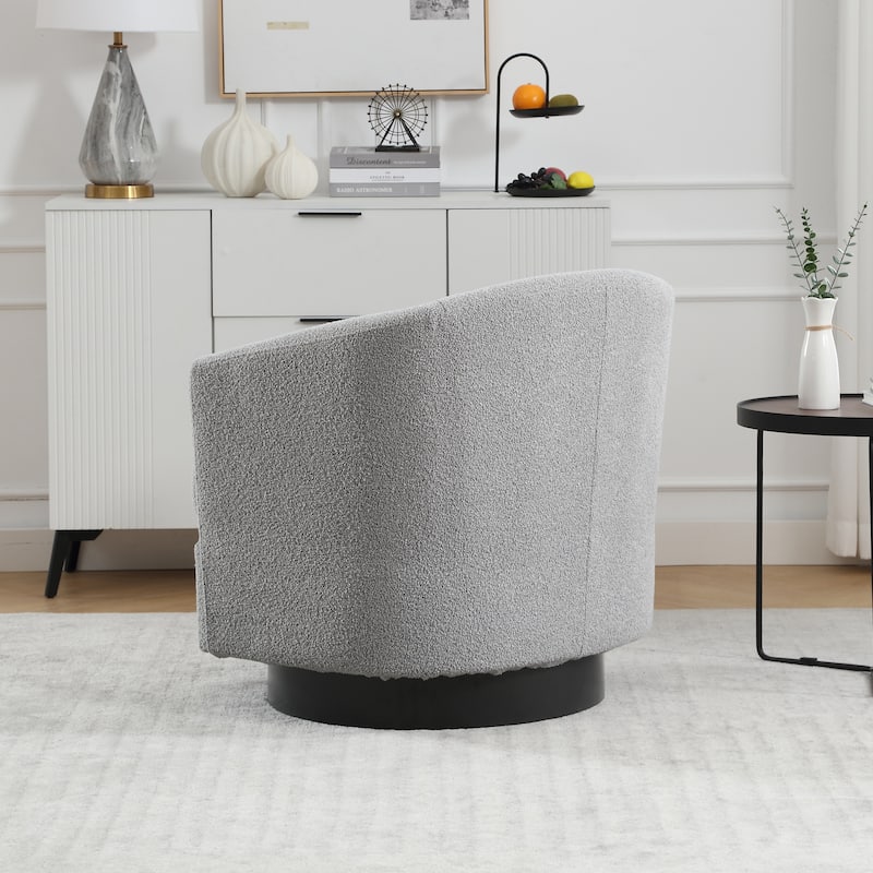 Swivel Accent Chair Armchair Upholstered Barrel Chairs
