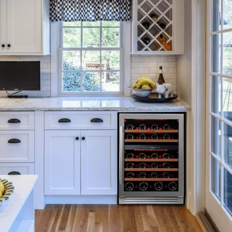 24 Inch 46 Bottle Built-in/ Freestanding Wine Cooler