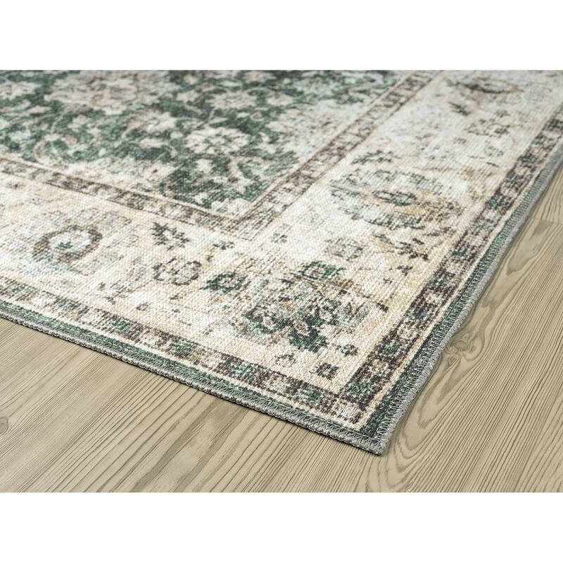 Legacy Cairo Traditional Bordered Washable Area Rug