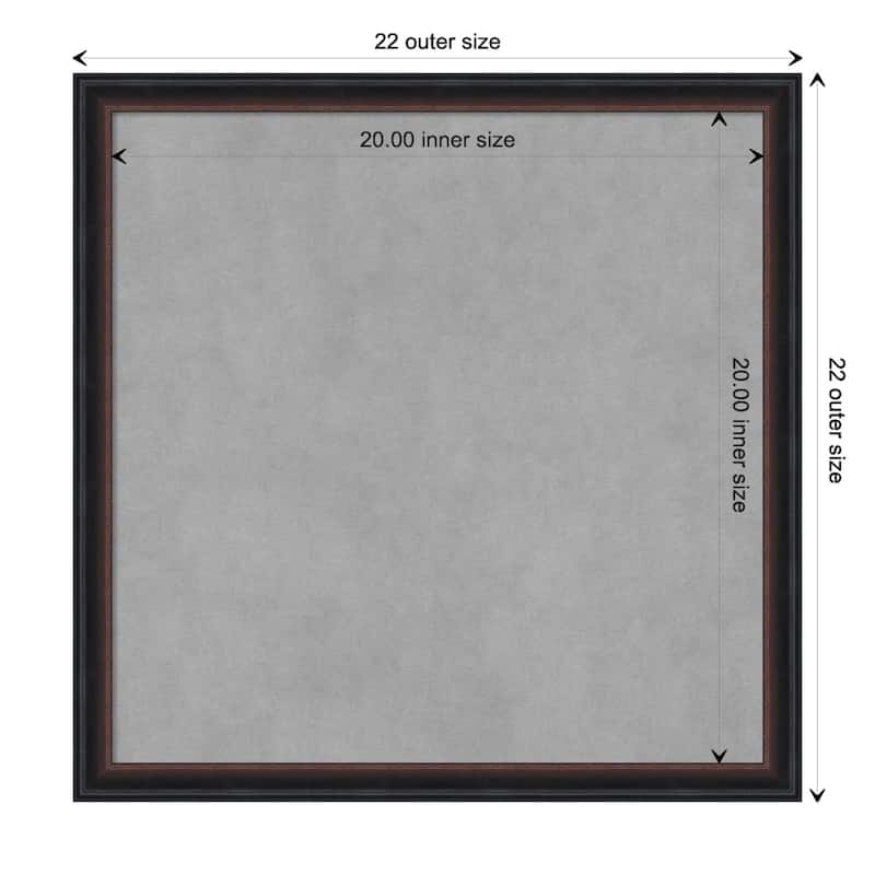 Amanti Art Salon Scoop Red Black Framed Magnetic Board - Board Size 20x20