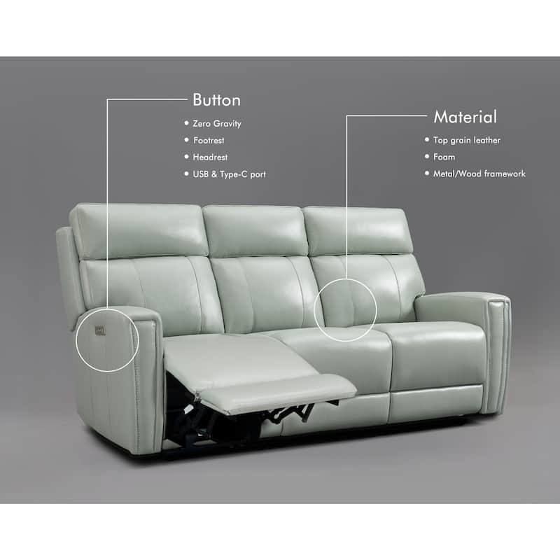 154'' W 5-Seat Power Sofa set with Zero Gravity, Adjustable Headrest and USB&Type-C Ports