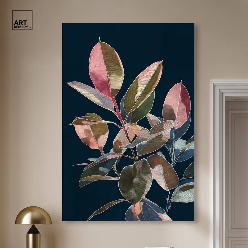 Fuchsia Frond I Canvas by Art Remedy, Gallery Wrapped