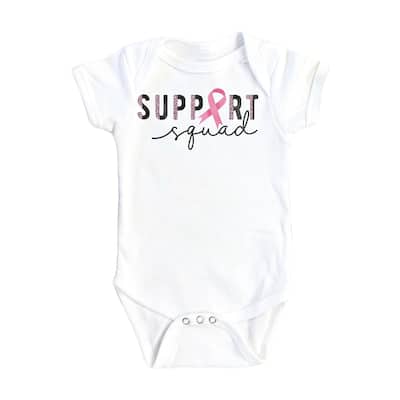 Breast Cancer Squad - Baby Boy Girl Clothes Infant Bodysuit Funny Cute Newborn