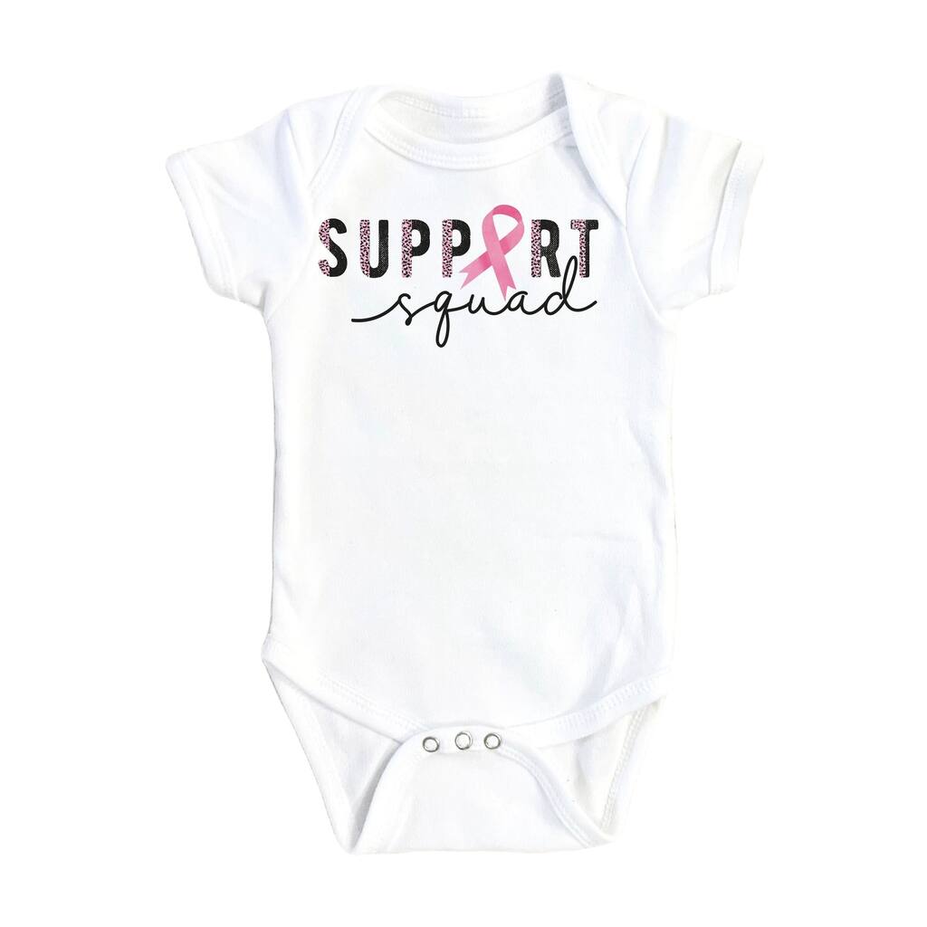 Breast Cancer Squad - Baby Boy Girl Clothes Infant Bodysuit Funny Cute Newborn