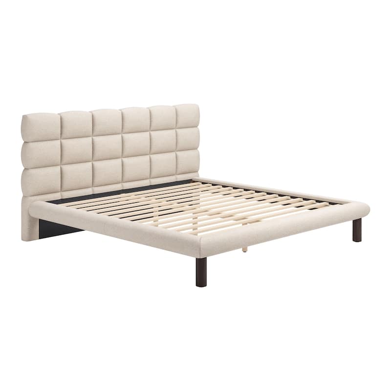 Placid King Bed Beige