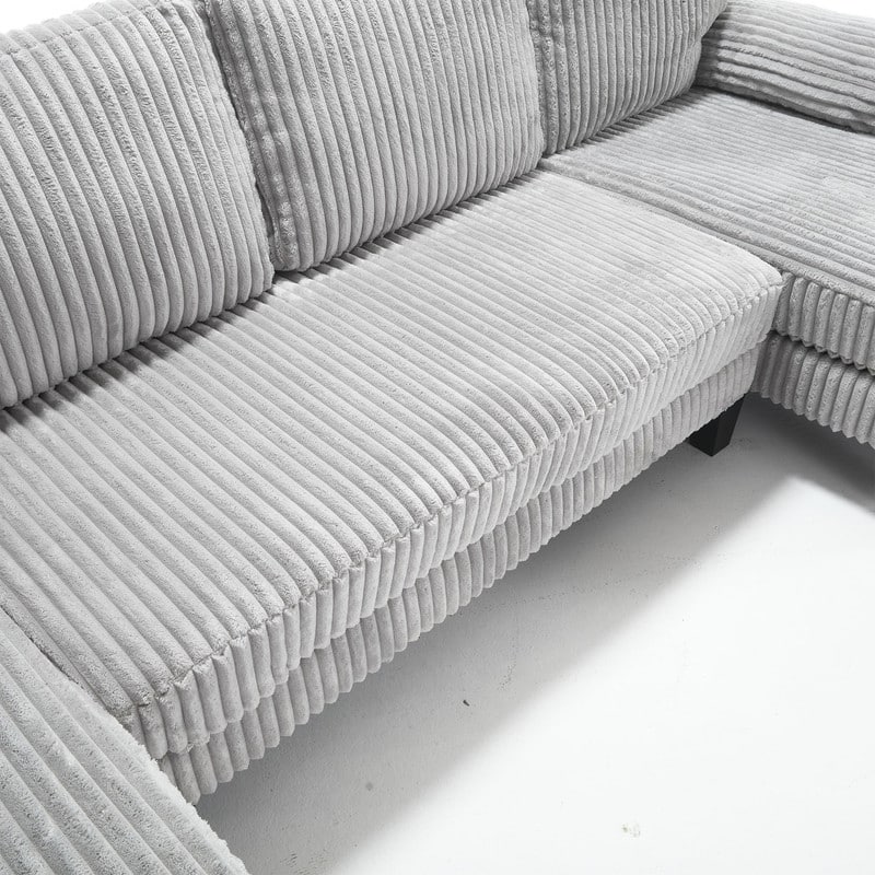 4-Seat U-Shaped Sectional Sofa with Double Chaise