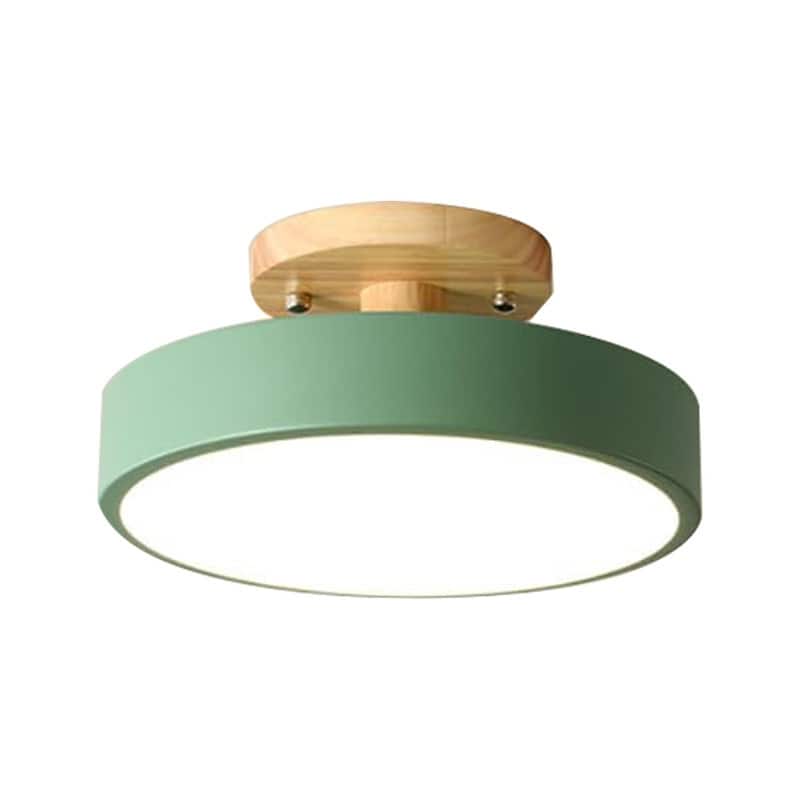 1 Light led light green light fixture metal ceiling light - N/A
